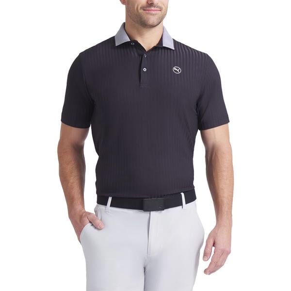 Puma Mens MATTR Stripe Jacquard Polo Shirt