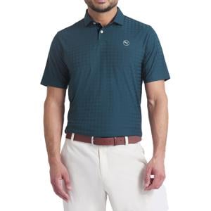 Puma Mens MATTR Houndstooth Polo Shirt