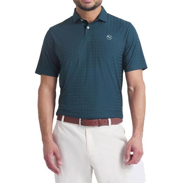 Puma Mens MATTR Houndstooth Polo Shirt