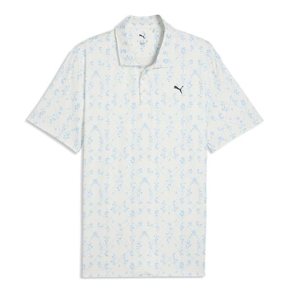 Puma Mens Cloudspun Argyle Bloom Polo Shirt
