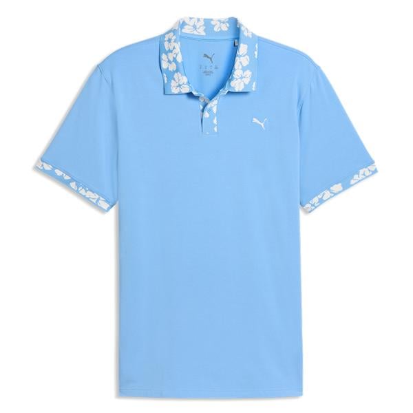 Puma Mens Modalon Floral Rib Polo Shirt