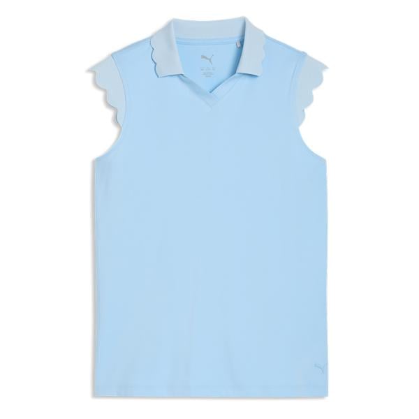 Puma Girls Cloudspun Scallop Sleeve Polo Shirt