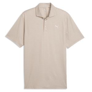 Puma Mens Cloudspun Mono Check Polo Shirt