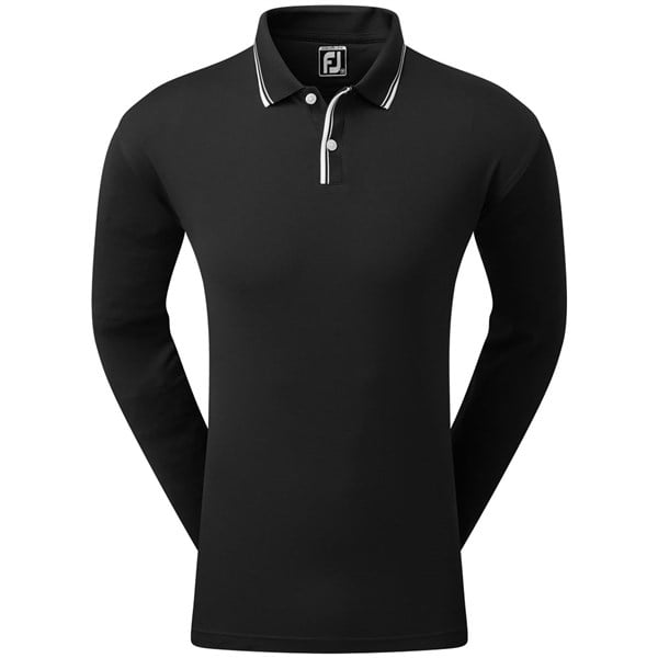 FootJoy Mens Lightweight Long Sleeve Sun Protection Pique Polo Shirt