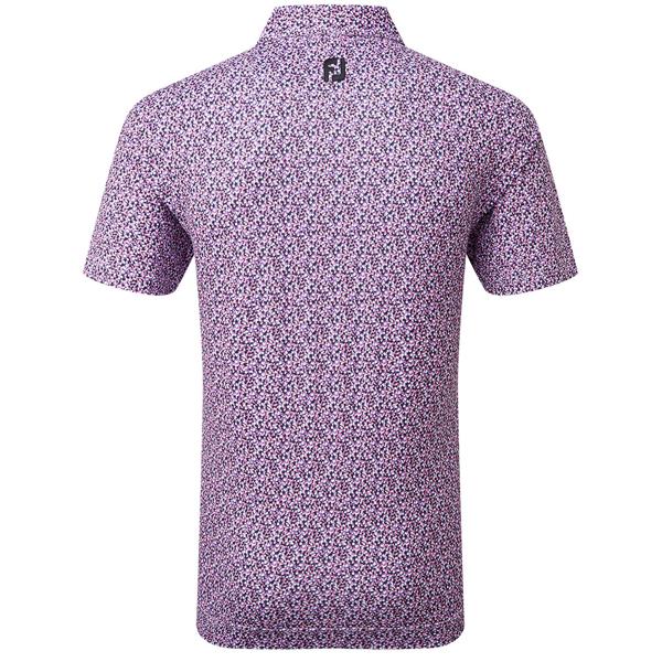 FootJoy Mens Confetti Print Pique Polo Shirt