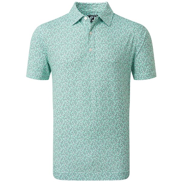 FootJoy Mens Confetti Print Pique Polo Shirt