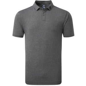 FootJoy Mens Heather Self Collar Lisle Polo Shirt