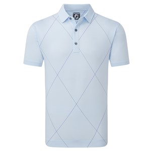 FootJoy Mens Raker Print Lisle Polo Shirt