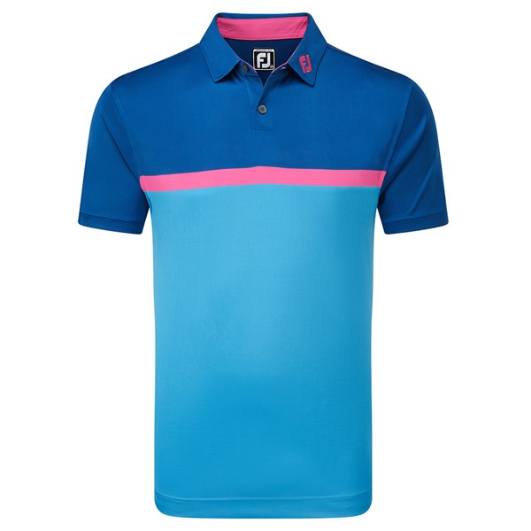 FootJoy Mens Colour Block Interlock Polo Shirt