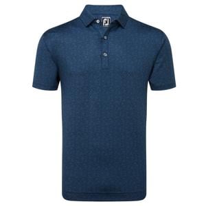 FootJoy Mens Painted Floral Lisle Polo Shirt