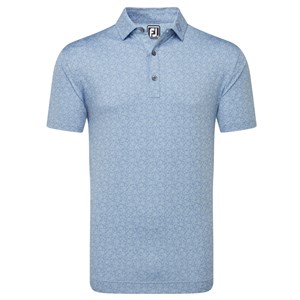 FootJoy Mens Painted Floral Lisle Polo Shirt