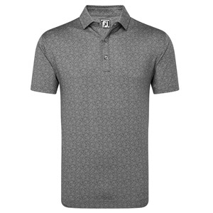 FootJoy Mens Painted Floral Lisle Polo Shirt