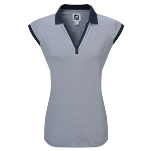 FootJoy Ladies End on End Striped Lisle Polo Shirt