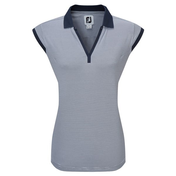 FootJoy Ladies End on End Striped Lisle Polo Shirt