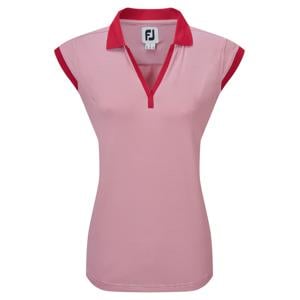 FootJoy Ladies End on End Striped Lisle Polo Shirt