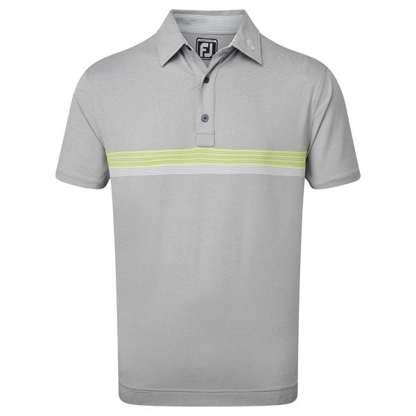 FootJoy Mens Lisle Engineered Chestband Polo Shirt