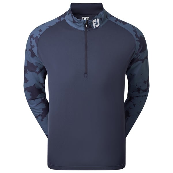 FootJoy Mens Camo Floral HZ Midlayer Pullover