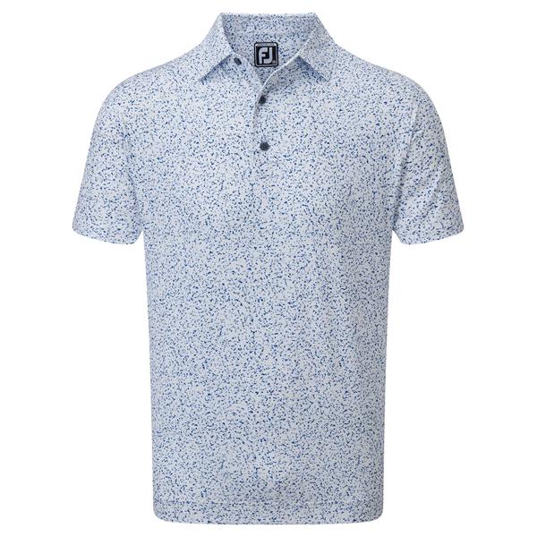 FootJoy Mens Granite Print Lisle Polo Shirt