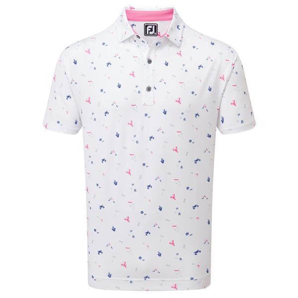 FootJoy Mens Clam Bake Lisle Polo Shirt