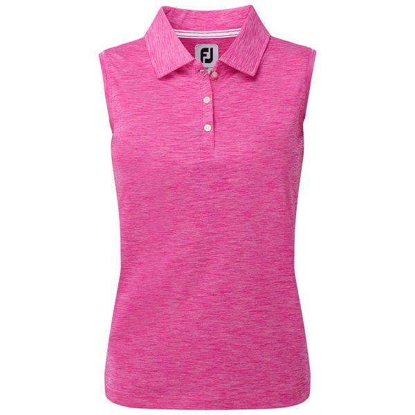 FootJoy Ladies Interlock Sleeveless Solid Polo Shirt