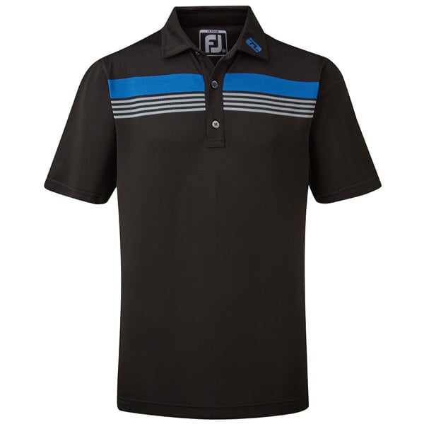 FootJoy Boys Stretch Pique Chestband Polo Shirt