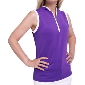 Pure Golf Ladies Bloom Sleeveless Polo Shirt