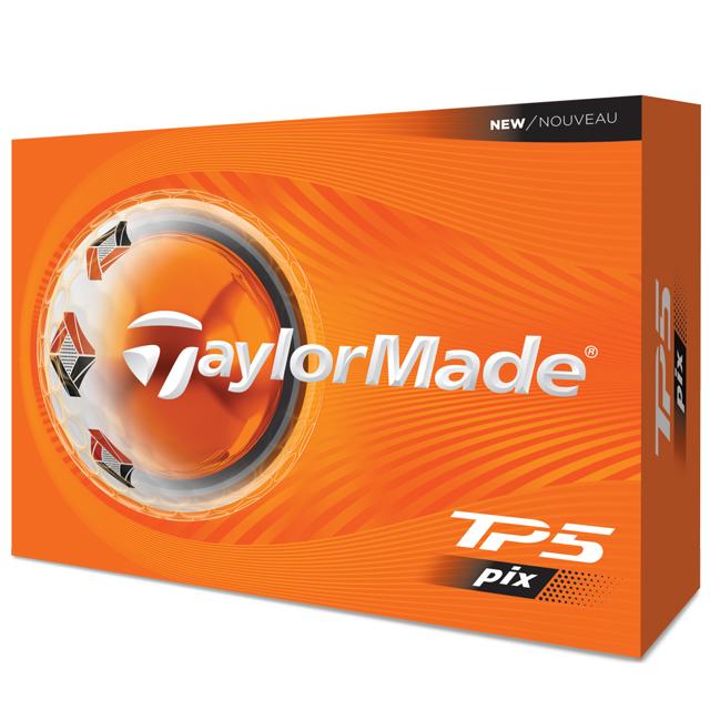 TaylorMade TP5 Pix 2026 Golf Balls with contrast graphics