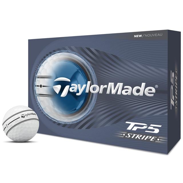 TaylorMade TP5 Stripe 2026 Golf Balls with 360-degree ClearPath Alignment