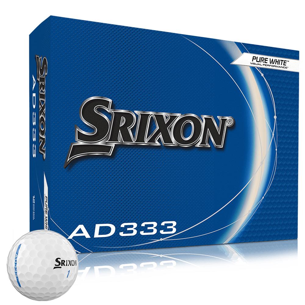 Srixon AD333 Pure White Golf Balls (12 Balls) - 11th Gen