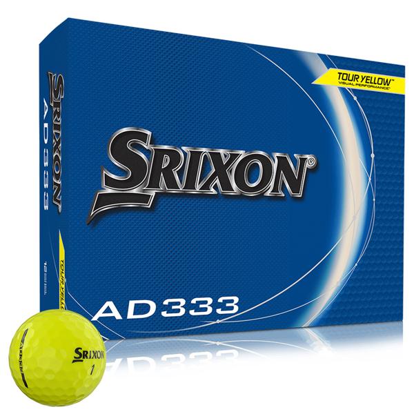 Srixon AD333 Tour Yellow Golf Balls (12 Balls) - 11th Gen