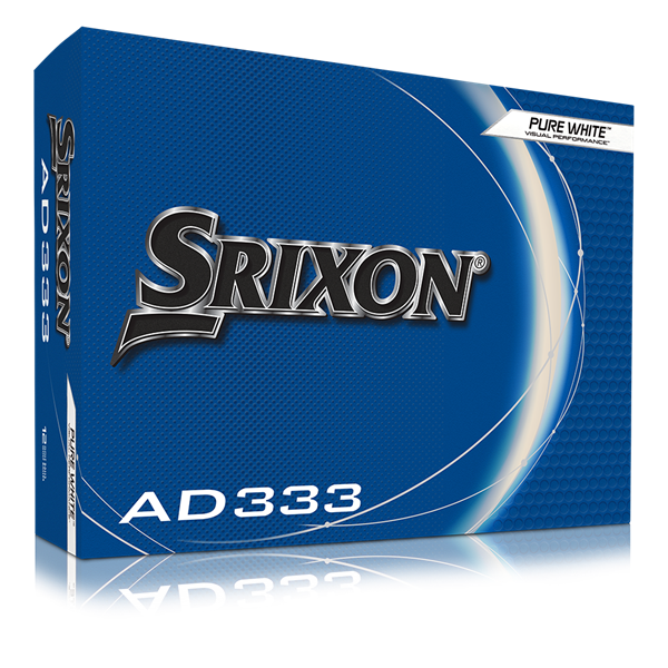 Srixon AD333 Pure White Golf Balls (12 Balls) - 11th Gen