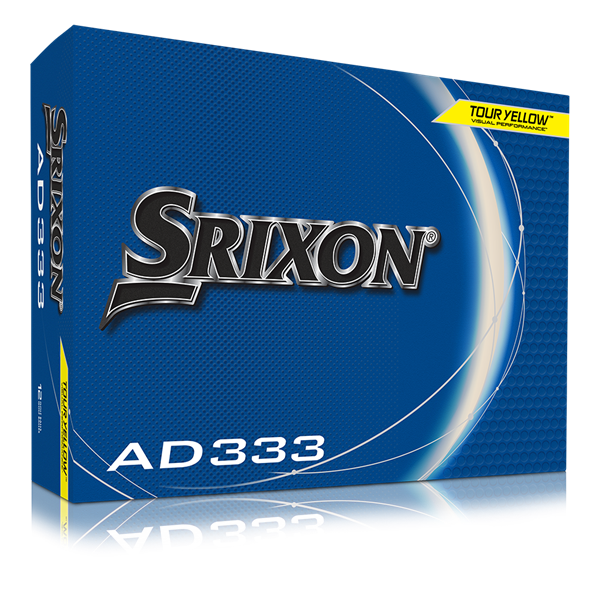 Srixon AD333 Tour Yellow Golf Balls (12 Balls) - 11th Gen