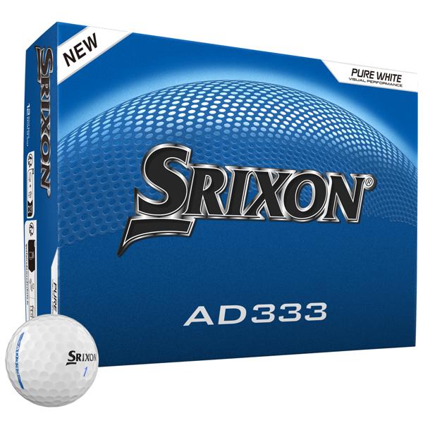 Srixon AD333 Pure White Golf Balls (12 Balls) 2026