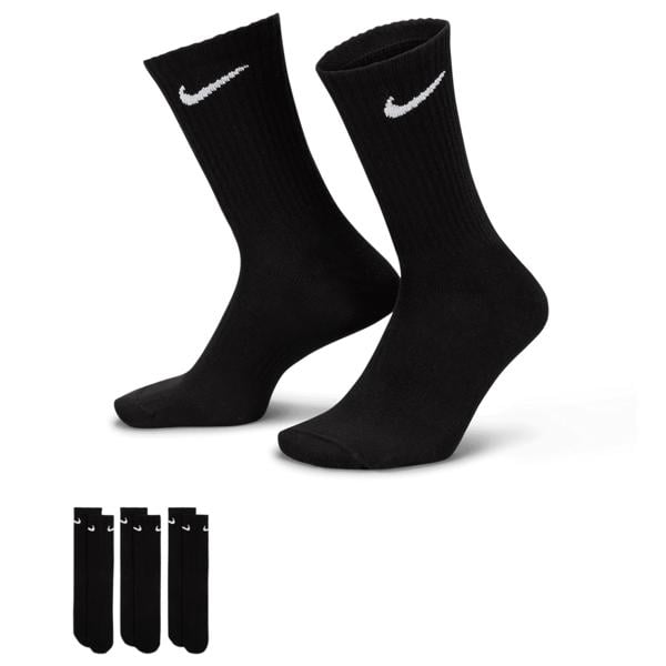 Nike Mens Everyday Lightweight Training Crew Socks (3 Pairs)
