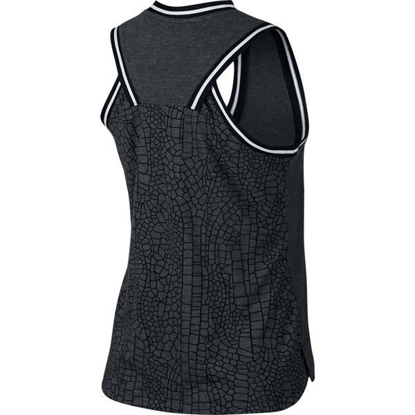Nike Ladies Burnout Knit Sleeveless Polo Shirt