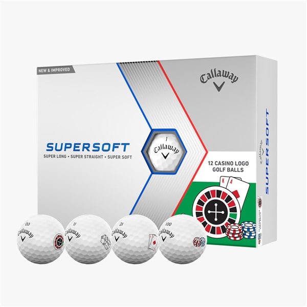 Limited Edition - Callaway Supersoft Casino Go All In Golf Balls (12 Balls)