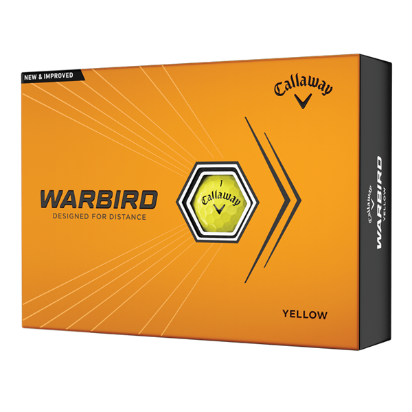 Callaway Warbird Yellow Golf Balls (12 Balls)