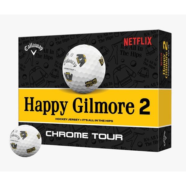 Limited Edition - Callaway Chrome Tour Happy Gilmore 2 Golf Balls (12 Balls) - It's All In The Hips