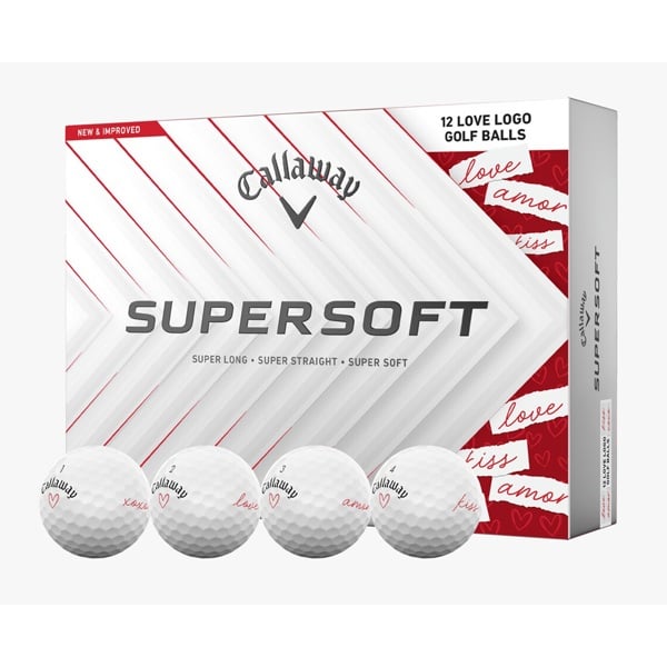 Limited Edition - Callaway SuperSoft Love Golf Balls (12 Balls)