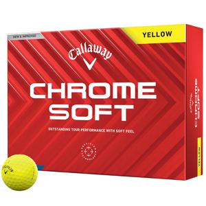 Callaway Chrome Soft Yellow Golf Balls