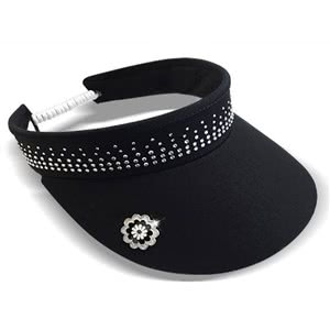 Surprizeshop Ladies Crystal Embellished Visor