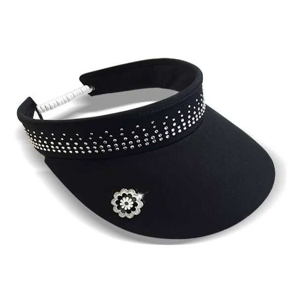 Surprizeshop Ladies Crystal Embellished Visor