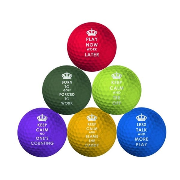 Keep Calm Golf Balls (6 Pack)