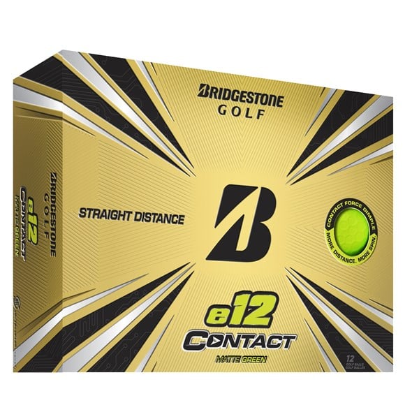 Bridgestone e12 Contact Matte Green Golf Balls (12 Balls)