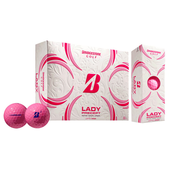 Bridgestone Lady Precept Pink Golf Balls (12 Balls)