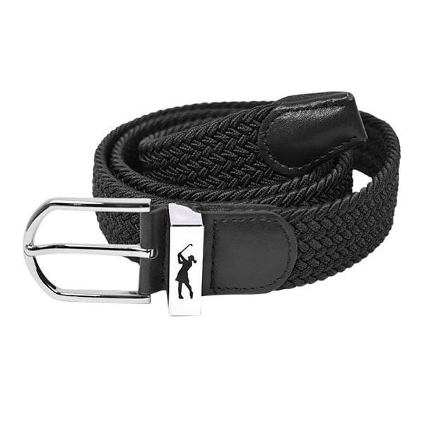 bt009003 black webbing belt