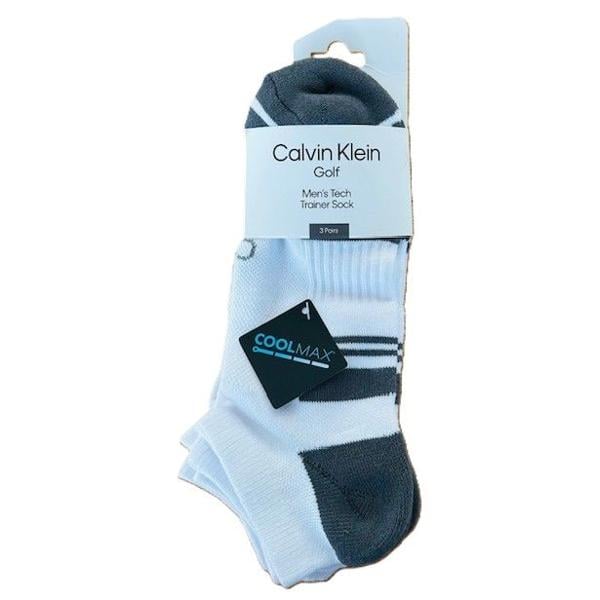 Calvin Klein Mens Tech Trainer Socks (3 Pairs)