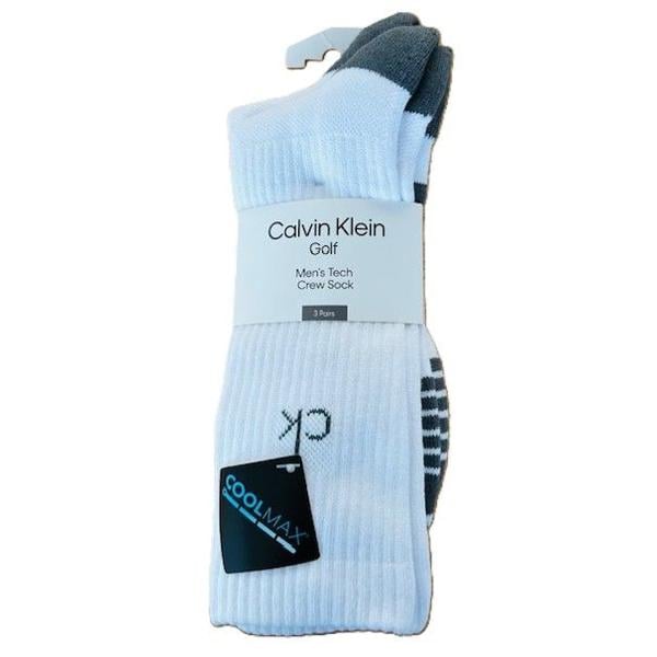 Calvin Klein Mens Tech Crew Socks (3 Pairs)