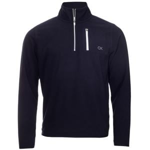 Calvin Klein Mens Planet Half Zip Fleece Pullover - Platinum Collection