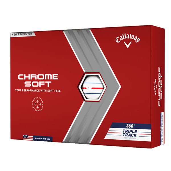 Limited Edition - Callaway Chrome Soft 360 Triple Track Golf Balls (12 Balls)